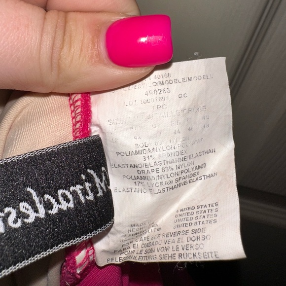 Miraclesuit pink ruched One Piece Swimsuit beach vacation pool summer - Picture 3 of 13